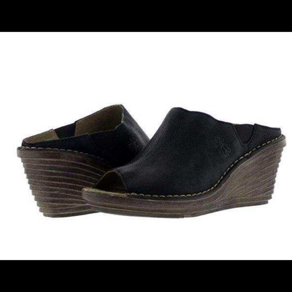 Fly London Sian658Fly Black Womens Sandals Size 37